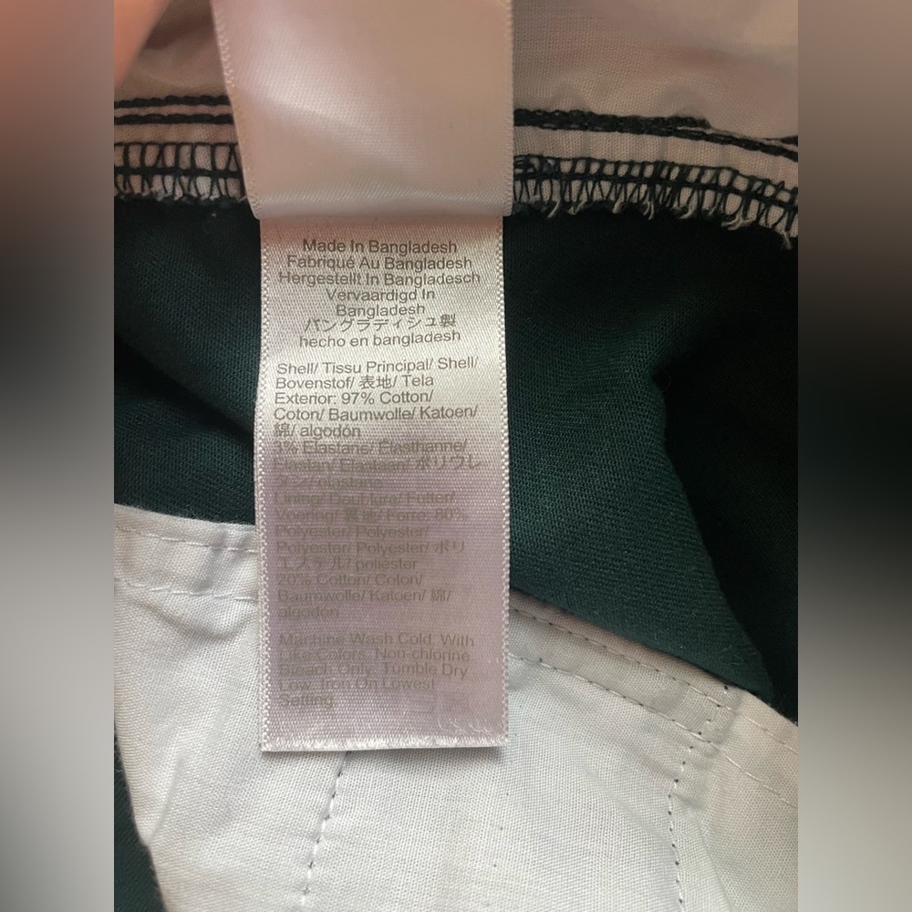 J.Crew Women High Rise Girlfriend Chino Green Straight Pants Size 4 - Picture 6 of 8